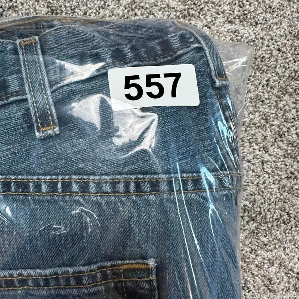 Levis 501 Men Jean 38x32 (36x31) Blue Straight Y2K Vtg Button Fly Denim Original